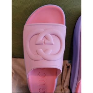 Authentic Gucci rubber slides